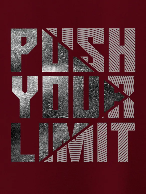 Push Your Limit Printed T shirts For Girls