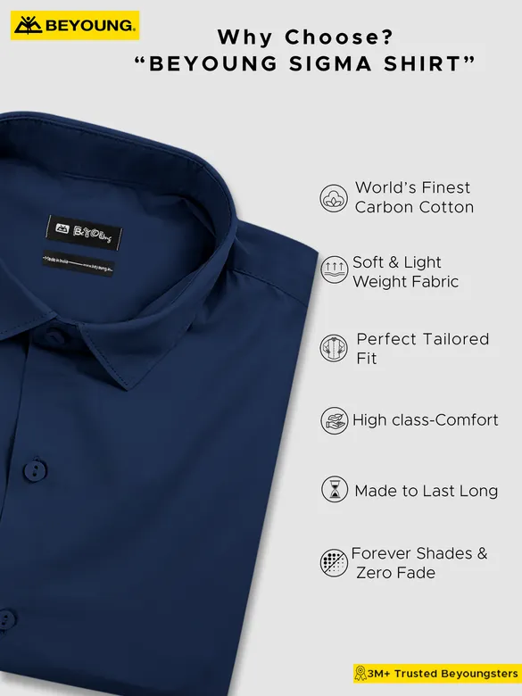 Navy Blue - Formal Shirts For Men