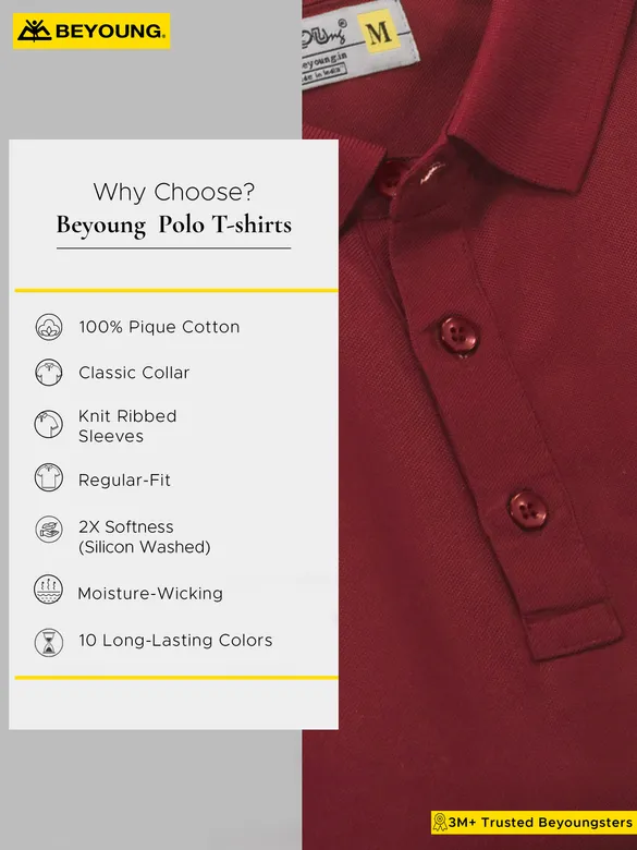 Pack of 3-Intelligent-Man Polo T-shirts Combo