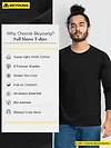 Plain Black Full Sleeves T-shirt