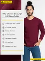 Plain Burgundy Full Sleeves T-shirts
