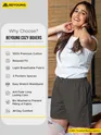Plain Grizzle Gray Women Boxer