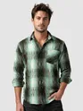 Green Frayed Check Shirt