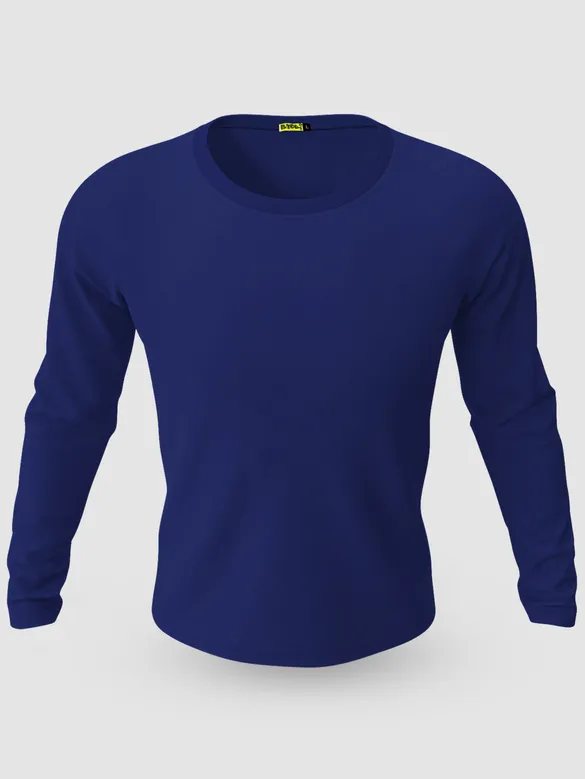 Pack of 2-Full Sleeve T-shirt Combo Bottle Green And Navy Blue