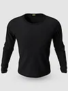 Pack of 2-Plain Full Sleeve T-shirt Combo Black And Burgundy