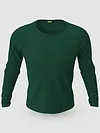 Pack of 2-Plain Full Sleeve T-shirt Combo Burgundy And Bottle Green