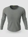 Pack of 2-Plain Full Sleeve T-shirt Combo Space Grey And Black