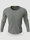 Pack of 2-Plain Full Sleeve T-shirt Combo Space Grey And Burgundy
