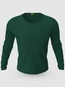 Pack of 2-Plain Full Sleeve T-shirt Combo White And Bottle Green