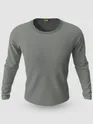 Pack of 2-Plain Full Sleeve T-shirt Combo White And Space Grey