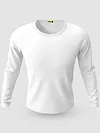 Pack of 2-Plain Full Sleeve T-shirt Combo White And Space Grey