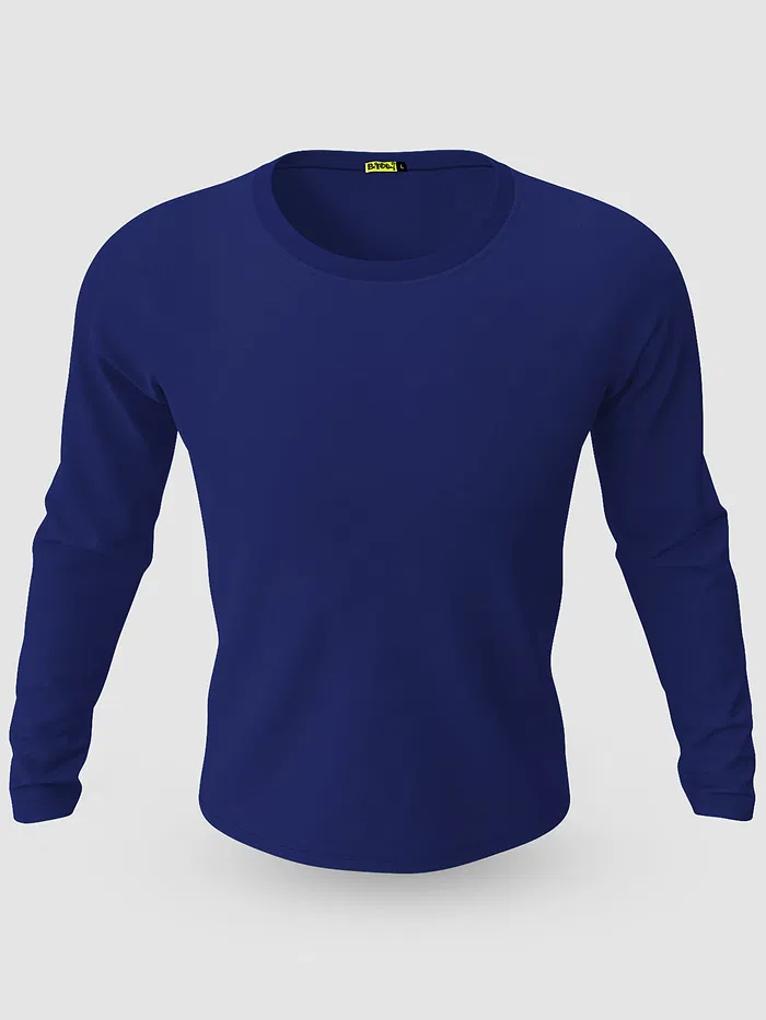 Pack of 3-Full Sleeve T-shirt Combo Burgundy Green Navy Blue