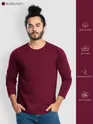 Pack of - 3 Plain Full Sleeve T-shirt Combo Black,Bottle Green,Burgundy