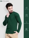 Pack of - 3 Plain Full Sleeve T-shirt Combo Bottle Green,Space Grey,Burgundy