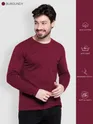 Pack of - 3 Plain Full Sleeve T-shirt Combo Bottle Green,Space Grey,Burgundy