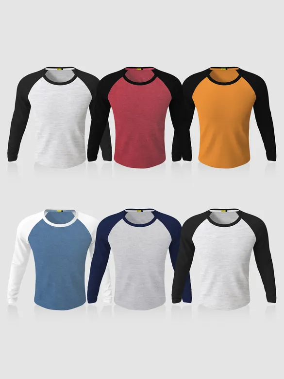 Pick Any- 3 All Full Sleeves T-shirt Combo