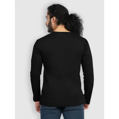 Plain Black Full Sleeves T-shirts