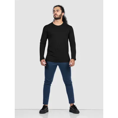 Plain Black Full Sleeves T-shirts