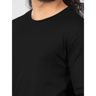 Plain Black Full Sleeves T-shirts
