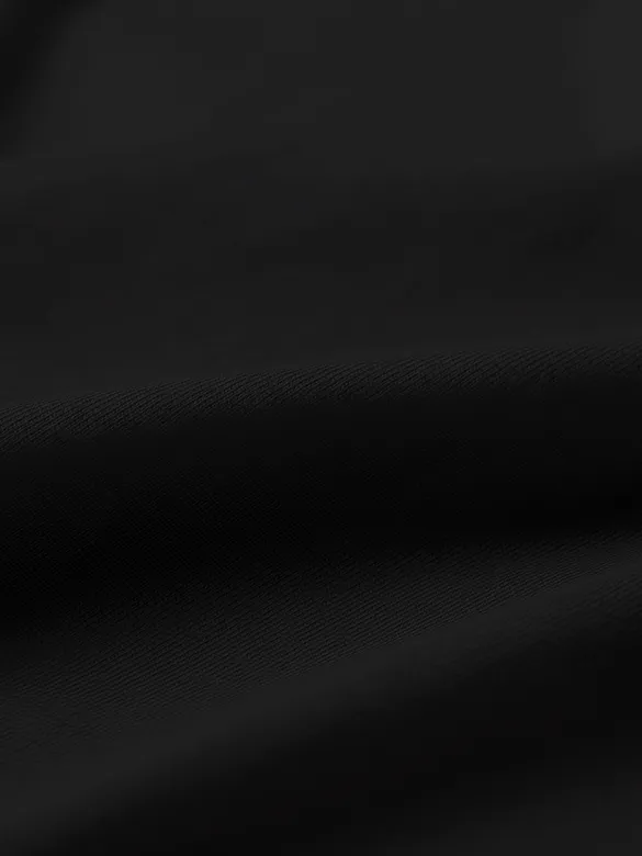 Plain Black Women Full Sleeves T-shirt