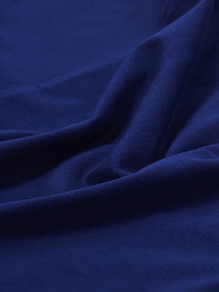 Plain Navy Blue Long Sleeves T-shirts
