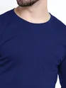 Plain Navy Blue Full Sleeves T-shirts