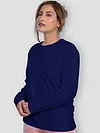 Plain Navy Blue Ladies Long T Shirts, 