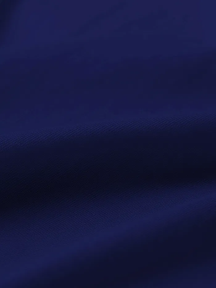 Plain Navy Blue Women Full Sleeves T-shirt