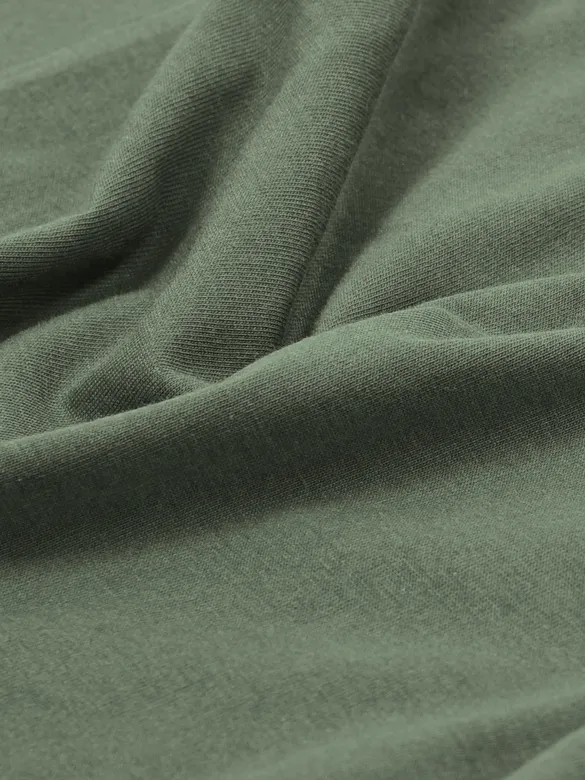 Plain Olive Green Full Sleeves T-shirt