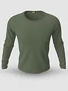 Plain Olive Green Full Sleeves T-shirt
