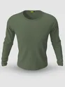 Plain Olive Green Full Sleeves T-shirt