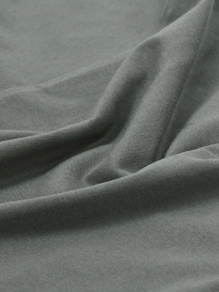 Plain Space Grey Full Sleeves T-shirt