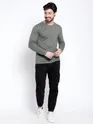 Plain Space Grey Full Sleeves T-shirts