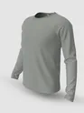 Plain Space Grey Full Sleeves T-shirts
