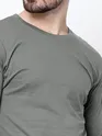 Plain Space Grey Full Sleeves T-shirts
