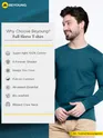 Plain Teal Blue Full Sleeves T-shirt