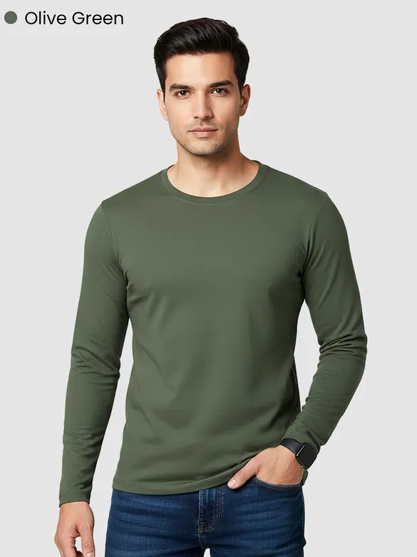 Pick Any 2 - Plain Full Sleeve T-shirts Combo