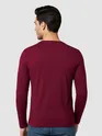 Plain Burgundy Full Sleeves T-shirt