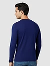 Plain Navy Blue Long Sleeves T-shirt