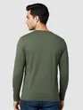 Plain Olive Green Full Sleeves T-shirt