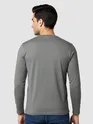 Plain Space Grey Full Sleeves T-shirt