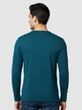 Plain Teal Blue Full Sleeves T-shirt