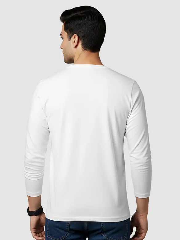 Plain White Full Sleeves T-shirt
