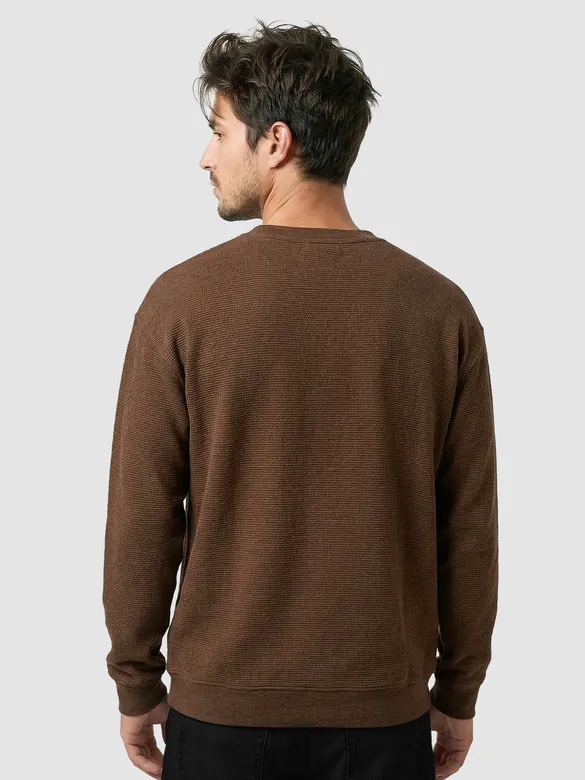Brown Recycled Ottoman Oversized T-shirt