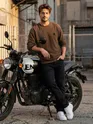 Brown Recycled Ottoman Oversized T-shirt