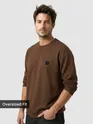 Brown Recycled Ottoman Oversized T-shirt