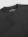 Charcoal Black Recycled Ottoman Oversized T-shirt