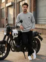Melange Grey Recycled Ottoman Oversized T-shirt