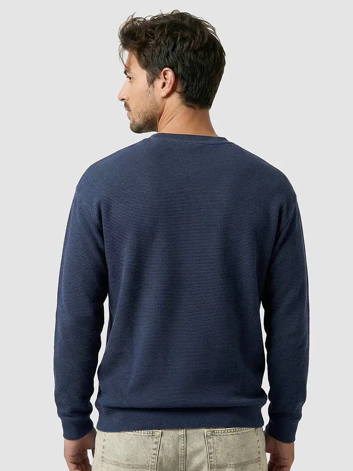 Navy Recycled Ottoman Oversized T-shirt
