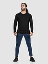 Buy Plain Black Full Sleeves T-shirt